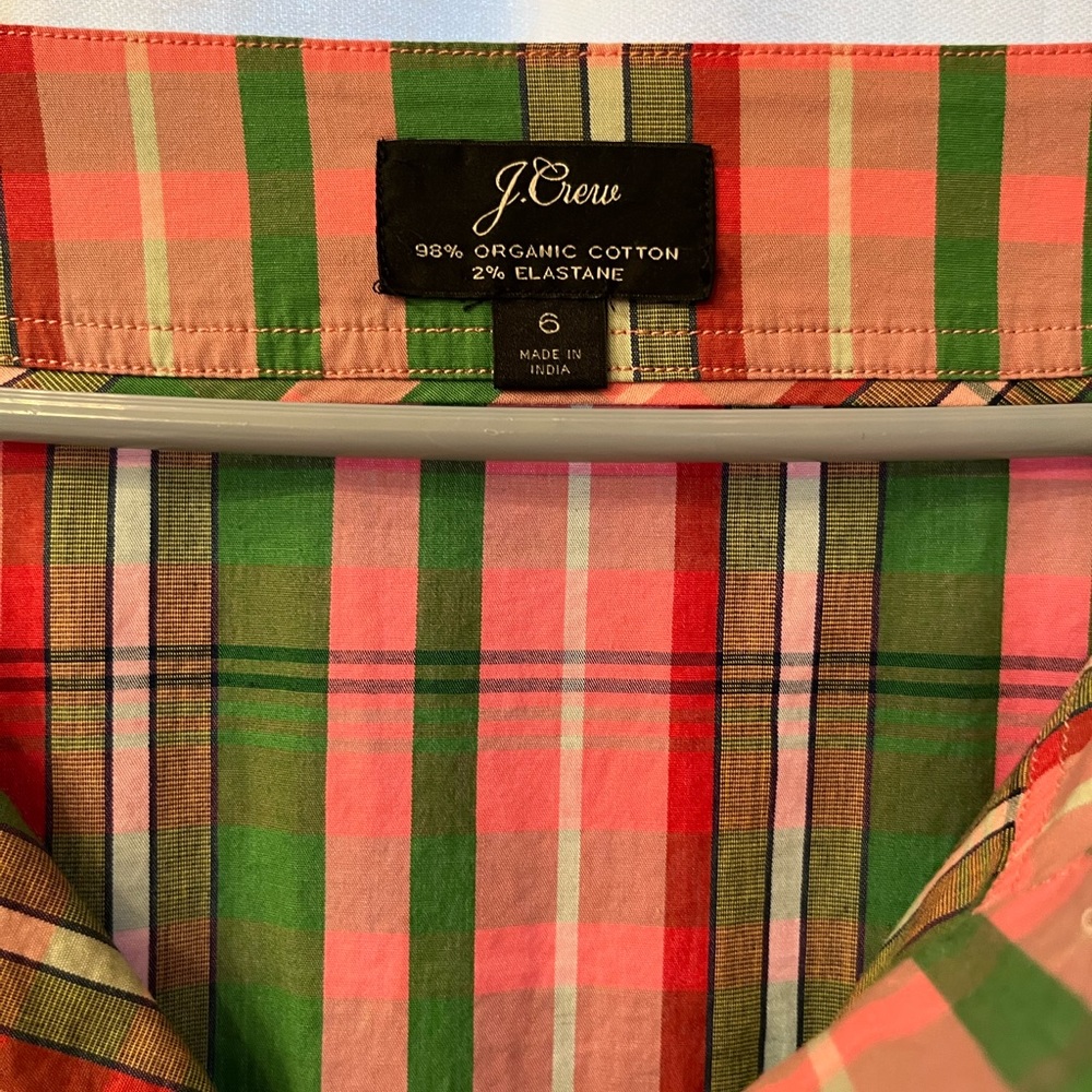 J crew Stretch cotton poplin shirtdress with removable belt - Picture 5 of 5